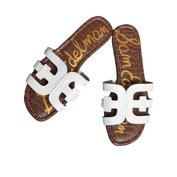 Sam Edelman White Sandals Size 8M Super Clean, Excellent Condition! - Picture 3 of 9